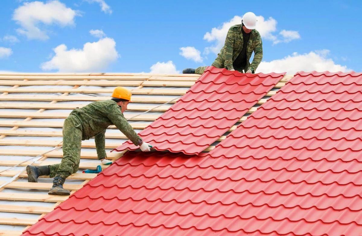A beautiful house with a new, sturdy roof.